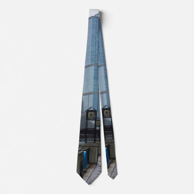 Gravata Chicago River Walk Neck Tie (Frente)