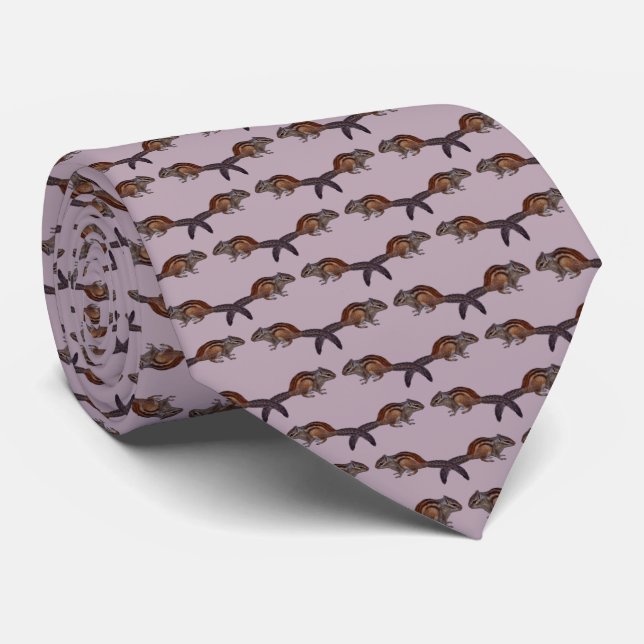 Gravata Chipmunk Frenzy Tie (Rosa Dusta) (Rolled)