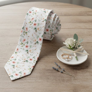 Gravata Chique com Estampa de Arte Floral