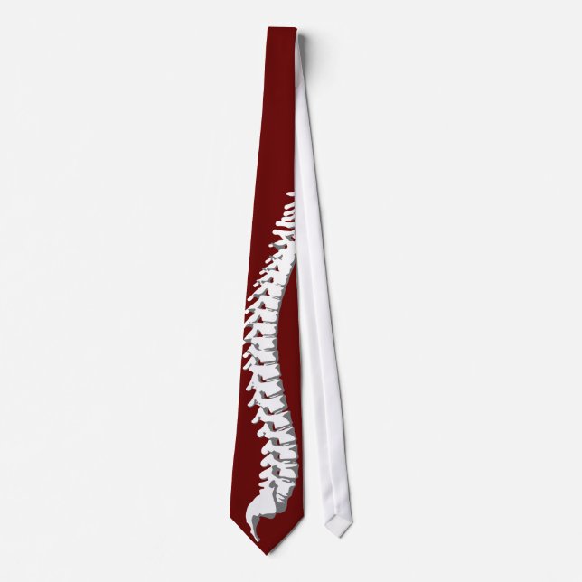 Gravata Chiropractor Pleno Tie Vermelho (Frente)