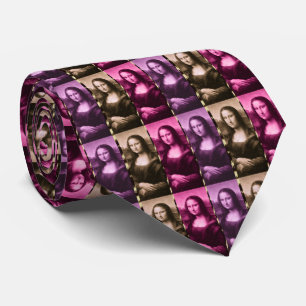 Gravata Chocolate Rosa Púrpura Mona Lisa
