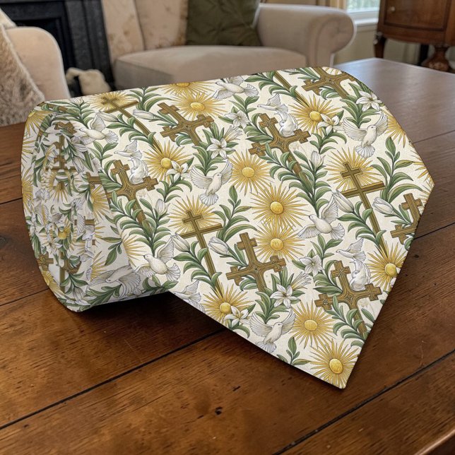 Gravata Christian Crosses Custom Necktie (Criador carregado)