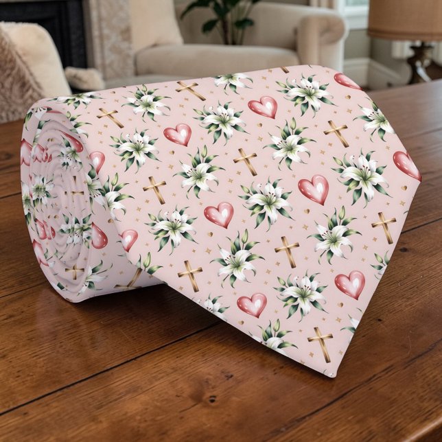 Gravata Christian Crosses Custom Necktie (Criador carregado)