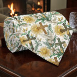 Gravata Christian Crosses with Doves Custom Necktie<br><div class="desc">This unique necktie features a beautiful design of Christian crosses intertwined with doves, making it a perfect accessory for expressing faith and personal style. The custom design allows for a truly one-of-a-kind piece, suitable for various occasions and outfits. It is a thoughtful gift option for those who appreciate religious symbolism...</div>