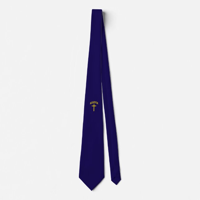 Gravata Christian Jesus Cross Acredita (Frente)