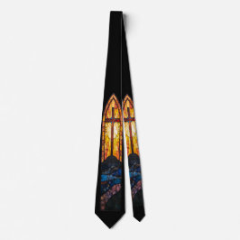 Gravata Christian Stained-Glass Cross Tie