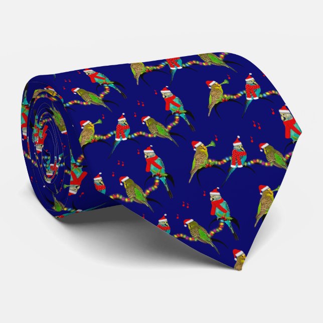 Gravata Christmas Budget Frenzy Tie (Marinho) (Rolled)