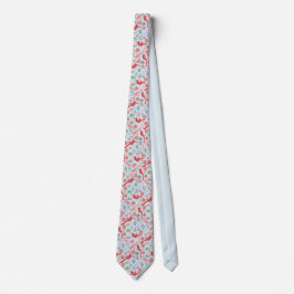 Gravata Christmas Cardinals Midcentury Modern Neck Tie