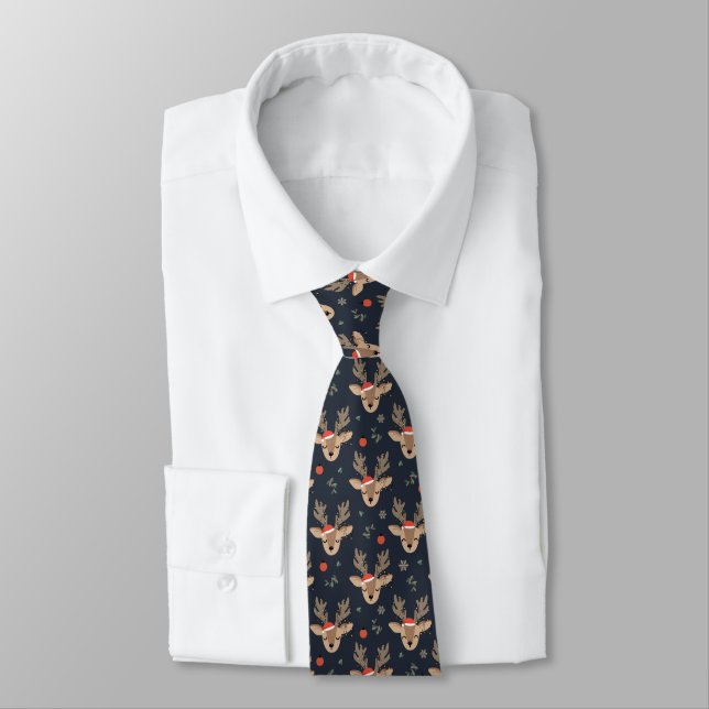 Gravata Christmas Reindeer Necktie (Amarrado)