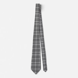 Gravata Cinza Blackwatch Tartan Xadrez