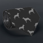 Gravata Cinza-Padrão De Belas-Cachorros Raça Silhouettes<br><div class="desc">Esta gravata original de Beauceron silhuettes faz um presente de excelente para pais de cães! Disponível em várias cores, esta gravata legal faz uma declaração para qualquer um que ama uma Bela. Um presente incrível para a cara que veste empate para negócios, ou para eventos especiais como programas de feriados,...</div>