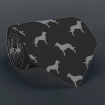 Gravata Cinza-Padrão De Belas-Cachorros Raça Silhouettes<br><div class="desc">Esta gravata original de Beauceron silhuettes faz um presente de excelente para pais de cães! Disponível em várias cores, esta gravata legal faz uma declaração para qualquer um que ama uma Bela. Um presente incrível para a cara que veste empate para negócios, ou para eventos especiais como programas de feriados,...</div>