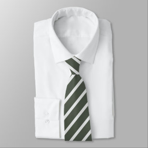 Gravata Cinza Verde e Faixa Diagonal Suave Esbranquiçada