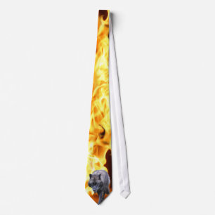 Gravata Cinza Wolf & Forest Flames Wildlife Tie