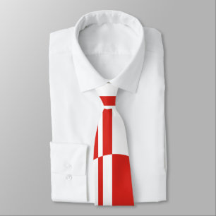 Gravata Círculo branco vermelho, em negrito, negativo