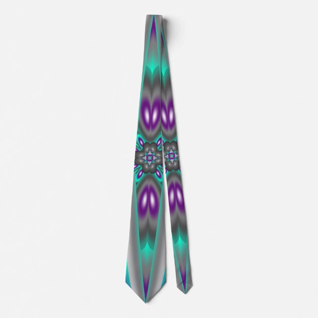 Gravata Círculos Concentrados Puxados Até O Ponto (Frente)