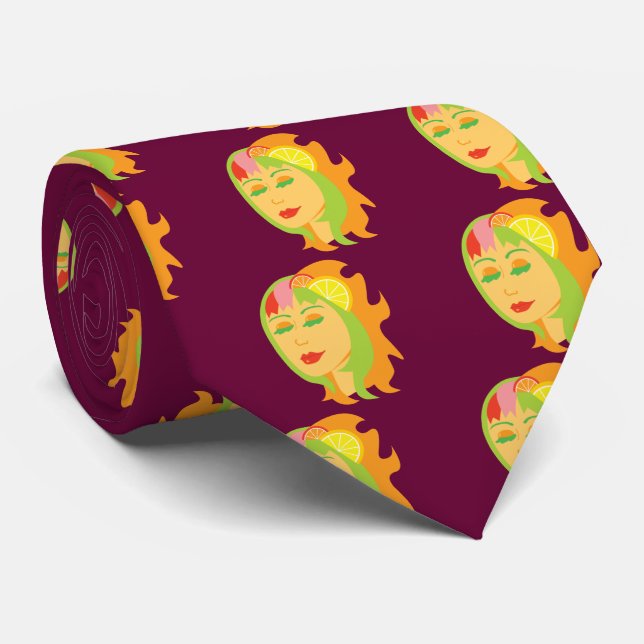 Gravata Citrus Girl (Rolled)