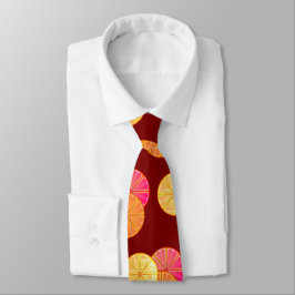 Gravata Citrus Sangria Graphic Neck
