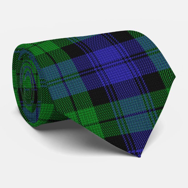 Gravata Clan Campbell Black Watch Scottish Tartan (Rolled)
