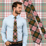 Gravata Clan Carnegie Crest sobre o Vestido Tartan<br><div class="desc">Crachá da crista Clan Carnegie rodeado por uma correia e fivela sobre o fundo do tartan vestido. Custom Text.</div>