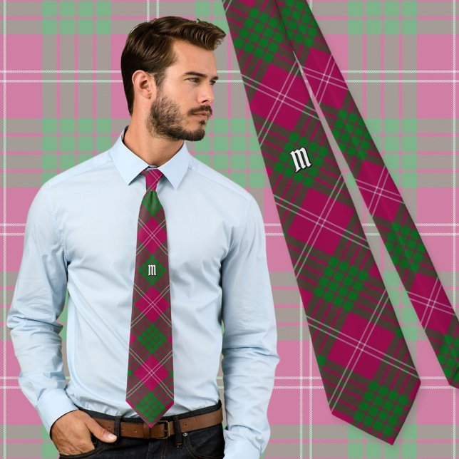 Gravata Clan Crawford Tartan Neck Tie (Criador carregado)