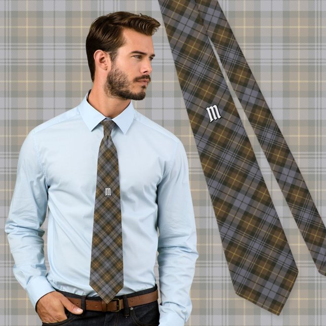 Gravata Clan Gordon Weathered Tartan Neck Tie (Criador carregado)