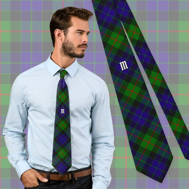 Gravata Clan Gunn Tartan Neck Tie (Criador carregado)