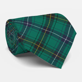 Gravata Clan Henderson Tartan - Xadrez do Pescoço Verde