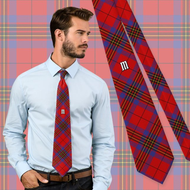 Gravata Clan Leslie Red Tartan (Criador carregado)