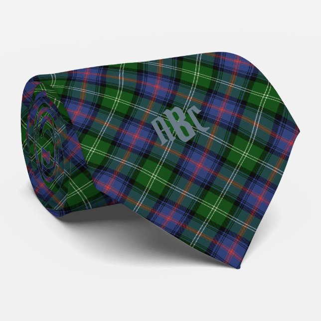 Gravata Clan Sutherland Tartan - padrão médio (Rolled)