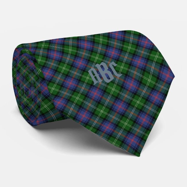 Gravata Clan Sutherland Tartan - pequeno padrão (Rolled)