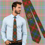 Gravata Clan Wilson Crest sobre Tartan Moderno<br><div class="desc">Crachá da crista Clan Wilson rodeado por uma correia e fivela sobre o fundo tartano moderno. Custom Text.</div>