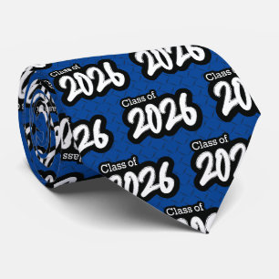 Gravata Classe de Pincel Azul-Negrito de 2026