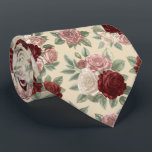 Gravata Classic Rose Garden Floral Pattern<br><div class="desc">A timeless rose garden floral pattern featuring elegant blooming roses and soft greenery. This romantic and classic design is perfect for weddings,  formal events,  seasonal celebrations,  and elegant styling.</div>