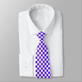 Gravata Classic visual violet checkerboard 