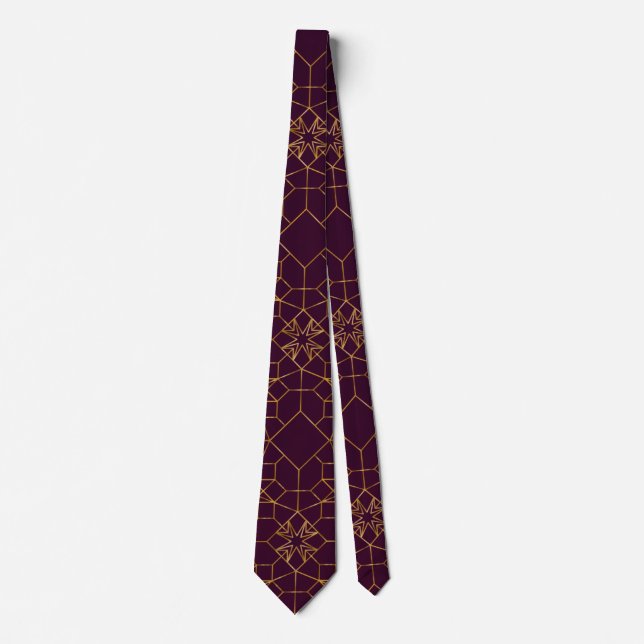 Gravata Clássica Paisley Elegante (Frente)