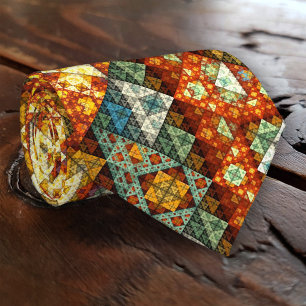 Gravata Clássico Amarra com Padrões Egípcios