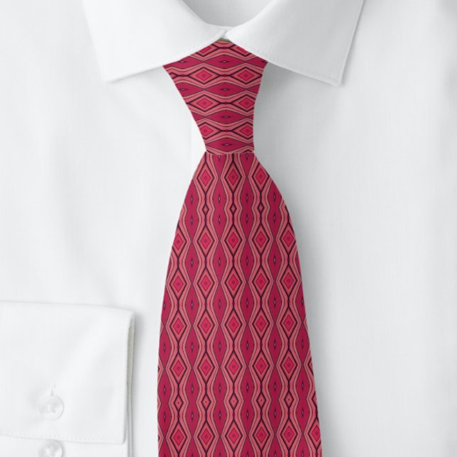 Gravata Classy Diamond Business Pink NeckTie (Criador carregado)