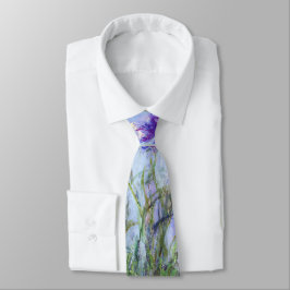 Gravata Claude Monet - Lilac Irises / Iris Mauves