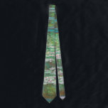 Gravata Claude Monet, Ponte Japonesa. Impressionismo<br><div class="desc">Tinta do pescoço de Claude Monet.</div>