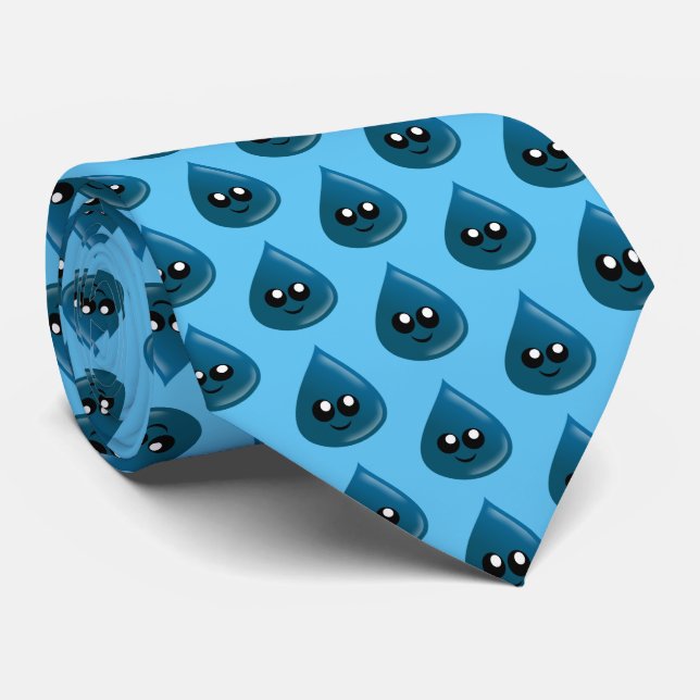 Gravata Clima, Gotas de Chuva  (Rolled)