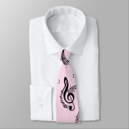 Gravata Climactic G Clef Pink