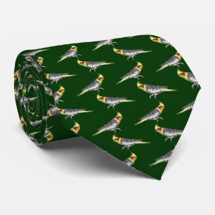Gravata Cockatiel Frenzy Tie (Verde escuro)