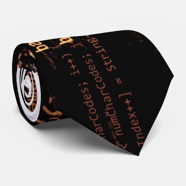 Gravata Código do computador (Rolled)