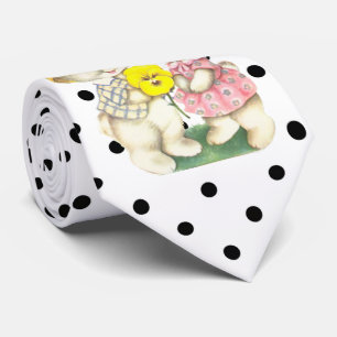 Gravata Coelhinho Engraçado da Páscoa Bonito