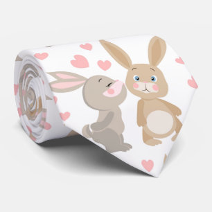 Gravata Coelhos Namorados