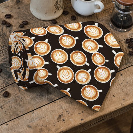 Gravata Coffee Latte Lovers Custom Necktie