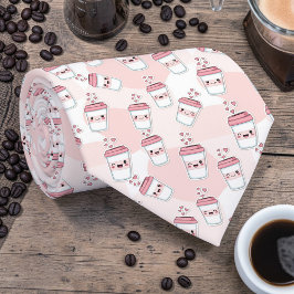 Gravata Coffee Latte Pink Custom Necktie