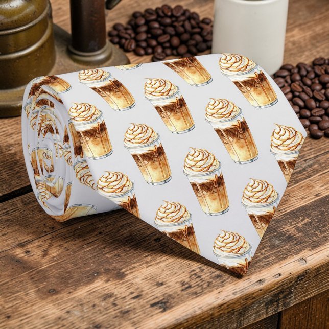 Gravata Coffee Lovers Custom Necktie (Criador carregado)