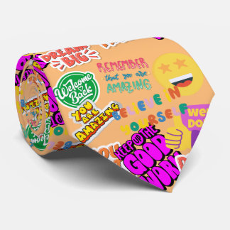 Gravata Colagem de Encorajamento Final